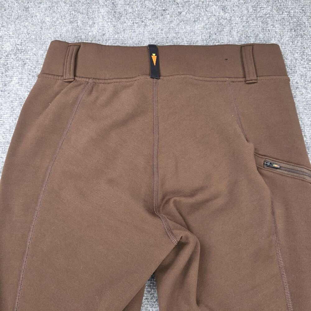 Kerrits Pants Womens Large Brown Fleece Riding Leggings Knee Grip Zip Pocket - Picture 14 of 16
